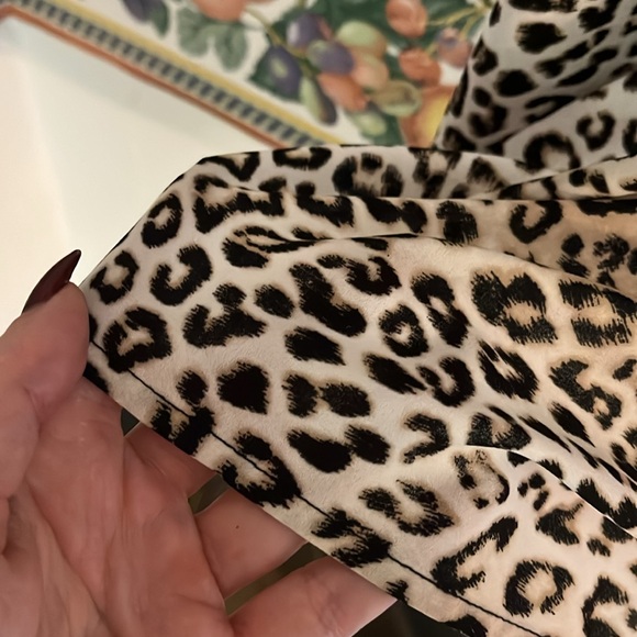 Chico’s Long Sleeve Duster, Size 2(L 12/14), Cheetah Print - Picture 3 of 9